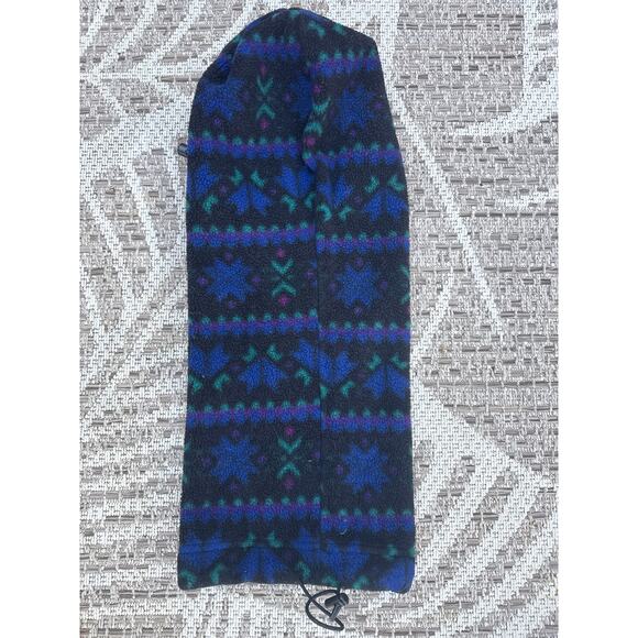 90s Head Sokz by Gotta Go Multi Pattern Fleece Balaclava USA Polartec - Picture 3 of 5